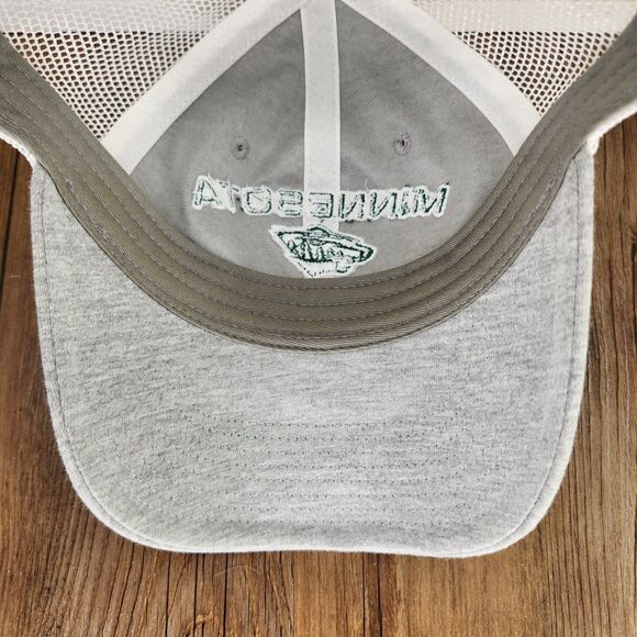 Minnesota Wild Fanatics Snapback Trucker Hat Cap Gray Green Mesh NHL Hockey - Picture 8 of 9